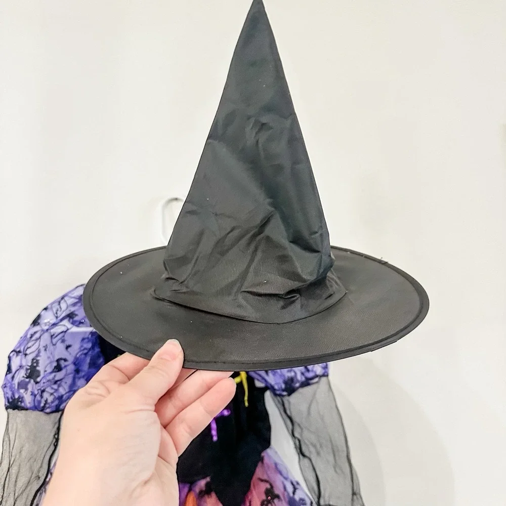 Rubie's‎ Purple & Orange Witch Halloween Costume Dress girls Small 4-6 Light Up